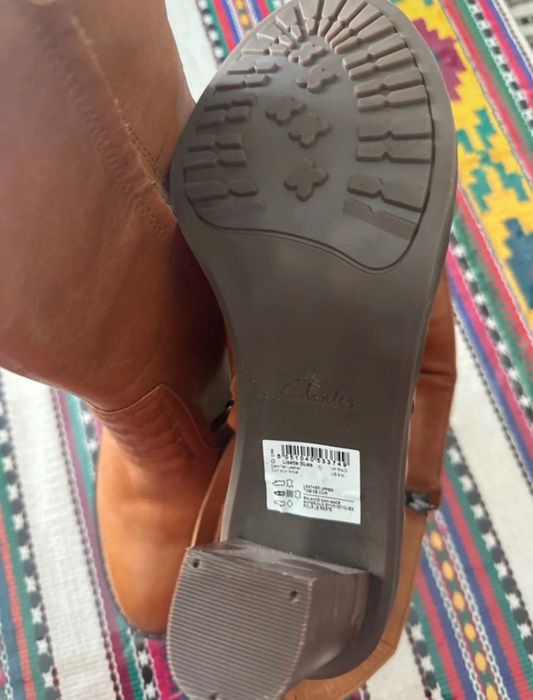 Шкіряні жіночі чоботи,Clark’s.