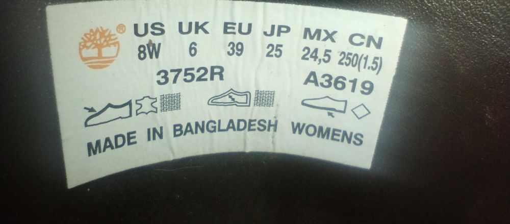 Timberland 39 rozmiar