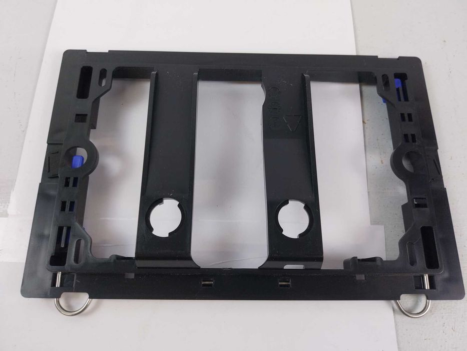 Przycisk spłukujący WC Czarny okrągły podwójny