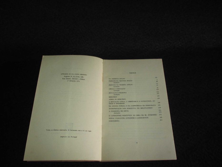Livro Ensaios Tomo I António Sérgio 1ª edição