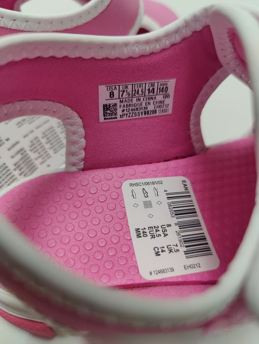 Sandały sandałki różowe Reebok 24