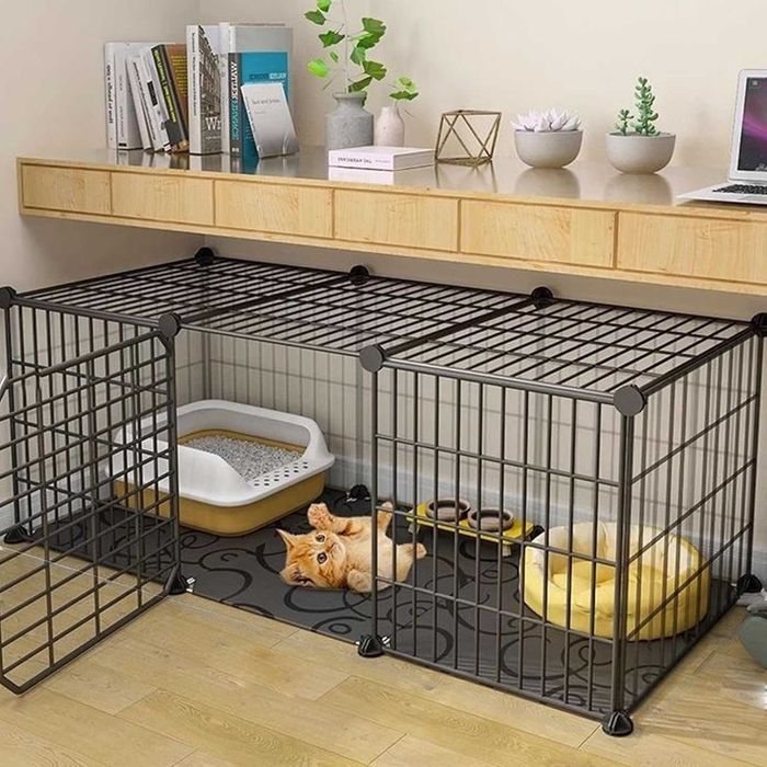 Wybieg z podłogą matą klatka kojec dla świnki morskiej królika kota