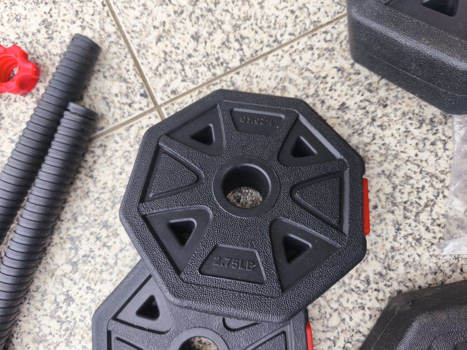 Conjunto 2 em 1 halteres/barra 40kg