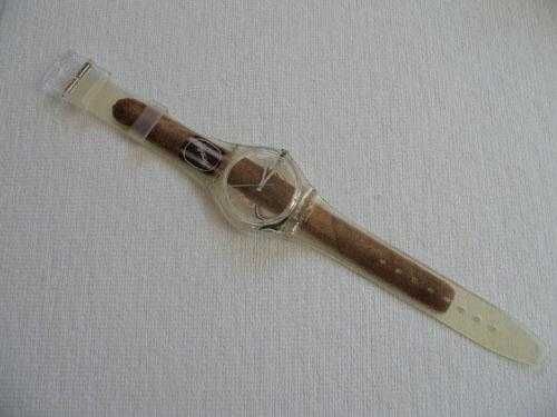 Lote RARO de 2 Swatch 1997/"Cigar"+"Never Seen Before"/como NOVOS