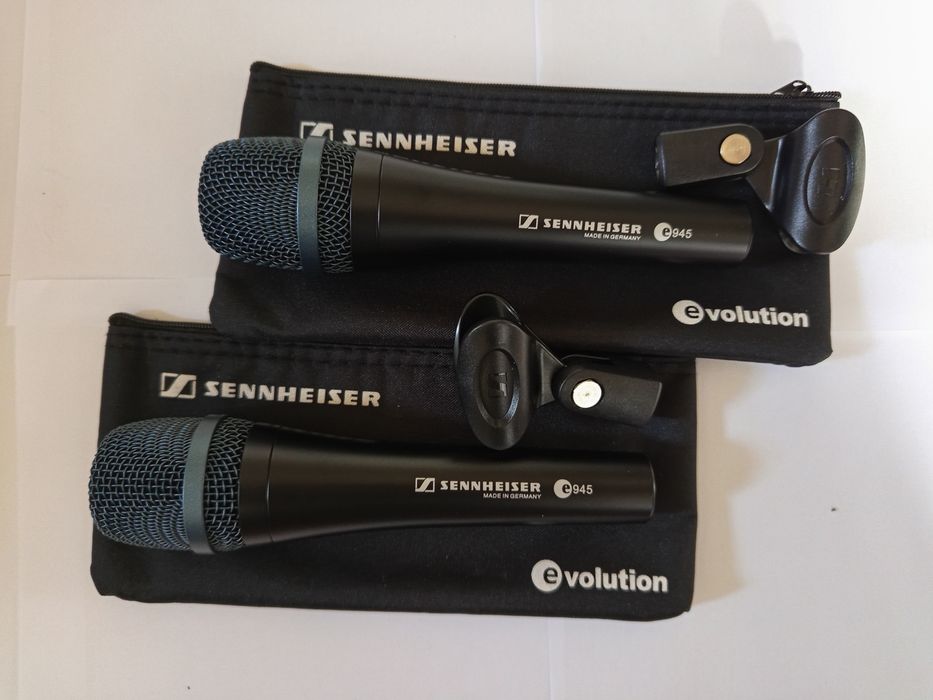 Dwa mikrofony Sennheiser e945