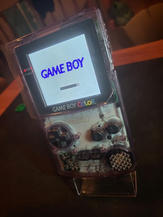 Gameboy Color purple ecrã ips 2.6