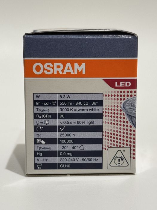 Lâmpada(s) Osram GU10 Led Dimmable NOVA(S)
