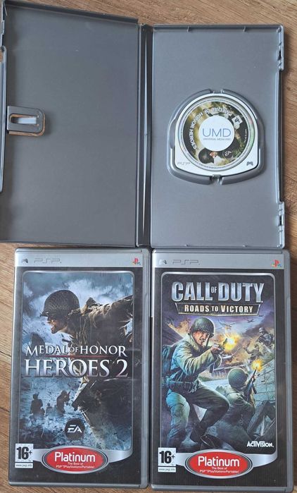 Zestaw gier Sony PSP, wszystkie sprawne, większość kompletnych