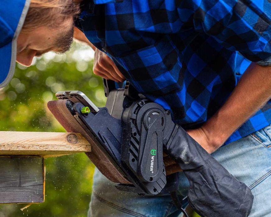 SZLIFIERKA TAŚMOWA czołg do drewna Z REGULACJĄ 1900W 230V 2348