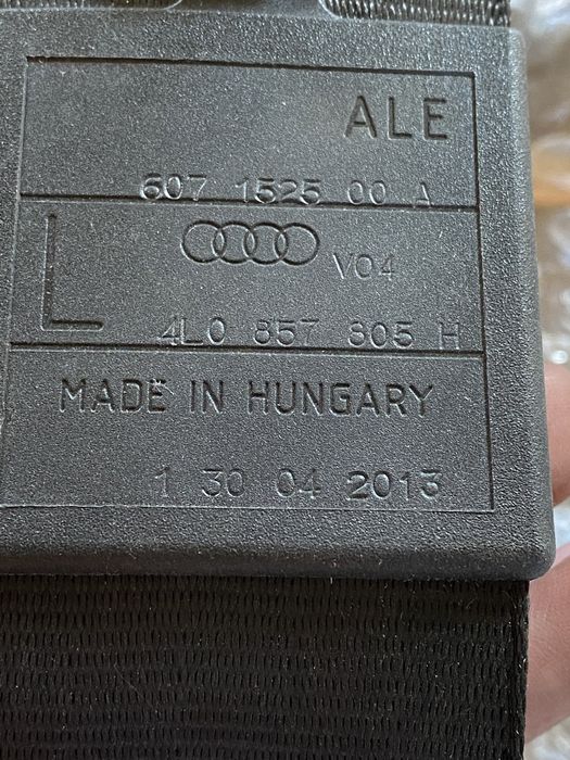 РЕМЕНЬ безпеки ремни безопасности  AUDI Q7 4l 2013 ауди к7 , ауді ку7