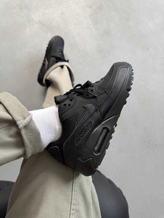 Кросівки Nike Air Max 90 Triple Black premium