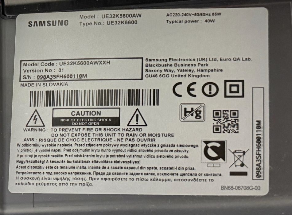 Телевізор Samsung UE32K5600