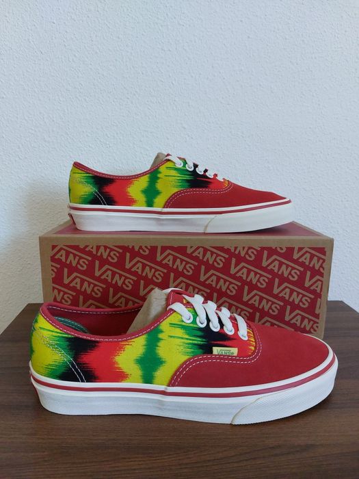 Vans Authentic Vermelho Amarelo Verde tamanho 39 caixa original novo sem etiqueta