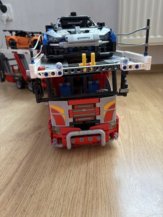 Duża laweta lego technic + 3 samochody lego technic