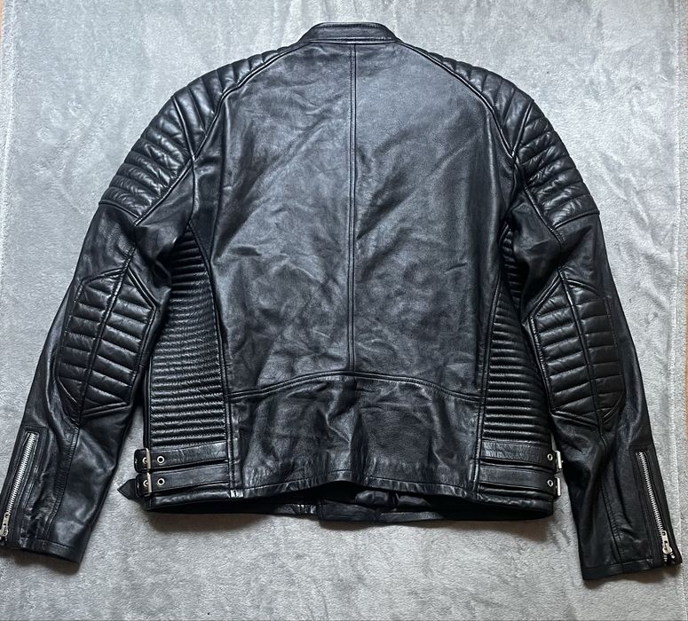 Чоловіча шкіряна байкерська куртка LM Jackets Англия