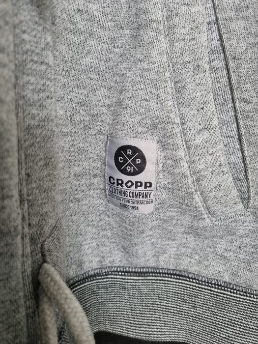 Szara, zapinana bluza męska Cropp S