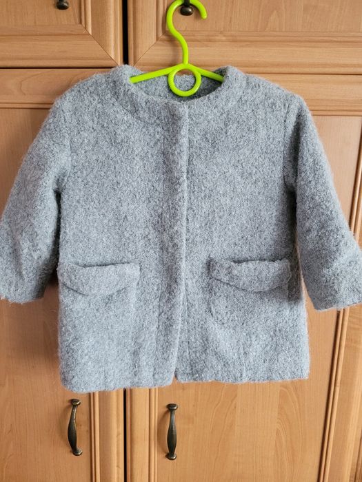 Płaszczyk Zara jesienno- wiosenny r. 92 wełna