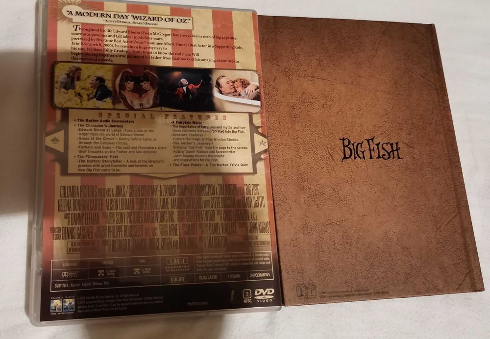 Big Fish R3  com legendas em Inglês Edição Especial DVD