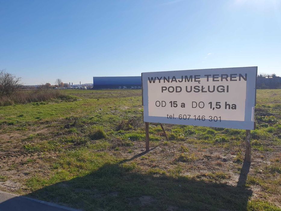 Wynajem działki 1 ha ul. Kwiatkowskiego Niepołomice Strefa przemysłowa