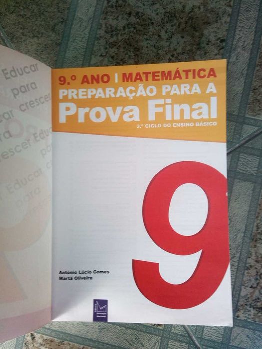 Livros de preparação para a Prova Final do 9º ano, IMPECÁVEIS!
