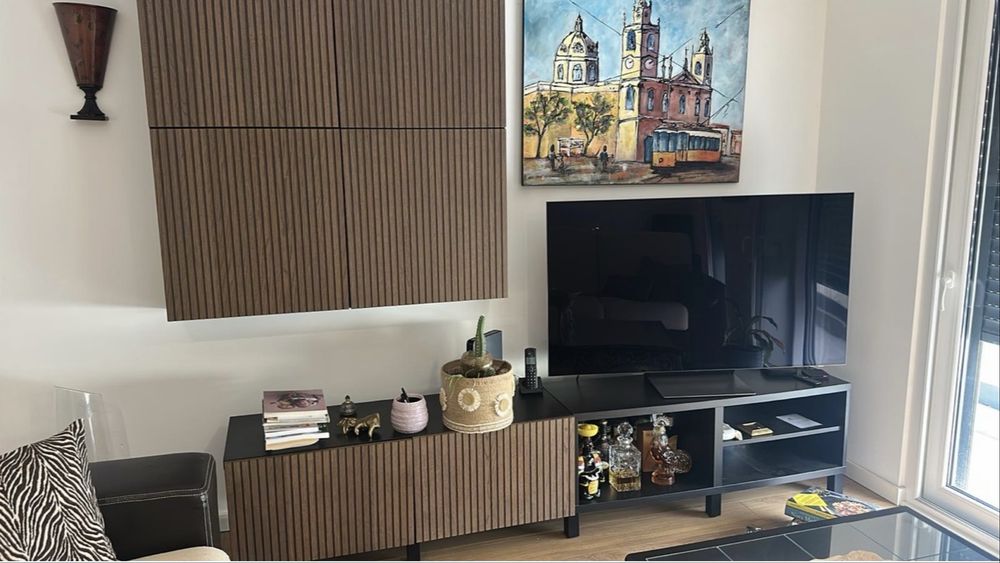 4 módulos de parede ikea