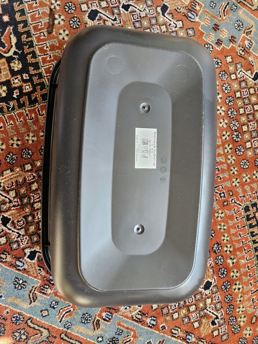 Czarny koszyk na pranie 56x38x21