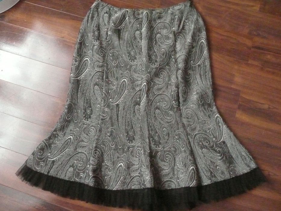elegancka spódnica stalowa 40 42
