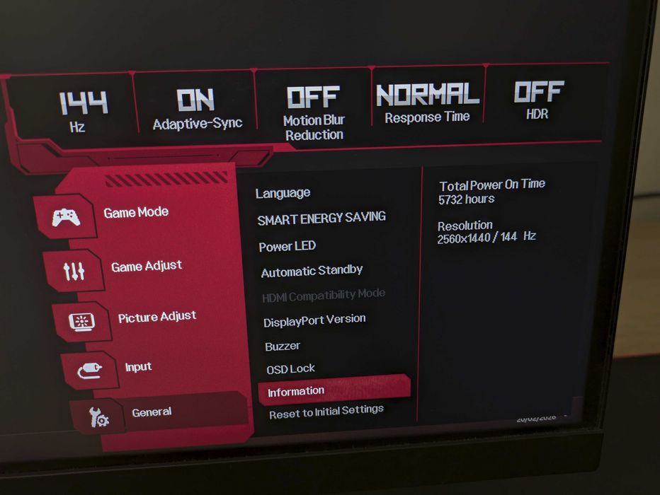 Monitor Gaming LG 2K 144Hz
