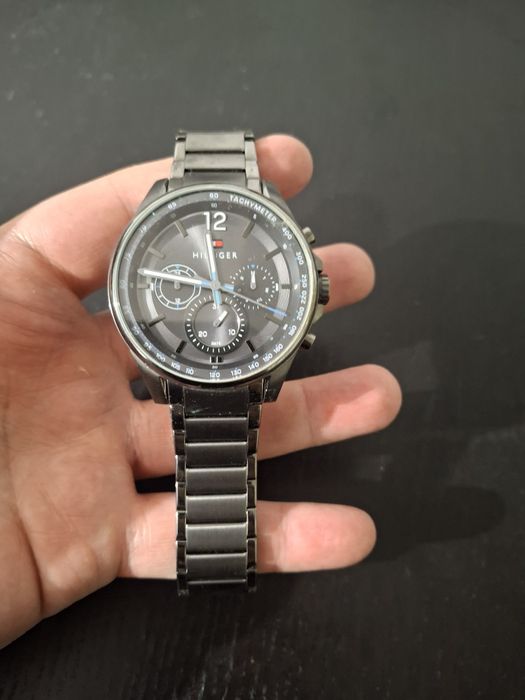 Tommy Hilfiger Max cinzento Aço Ip