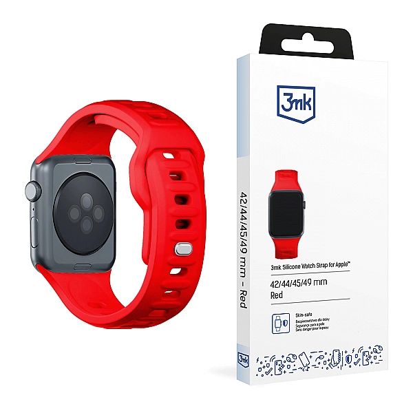 Pasek silikonowy 3mk Silicone Watch Strap for Apple Watch 42 / 44 / 45