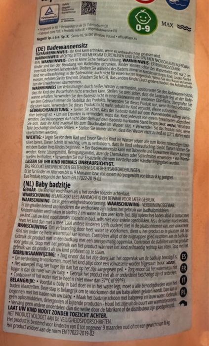 Siedzisko do wanienki