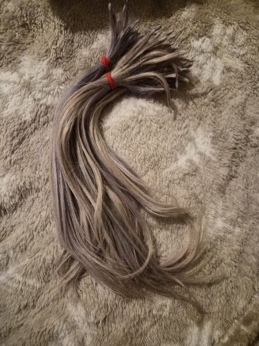 Włosy Blond  naturalne pod keratynę 79 gram