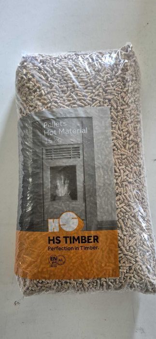 Pellet drzewny HS TIMBER a1, sosnowy, certyfikat EnPlus DINplus, kaloryczność koło 18 MJ - AUSTRIA