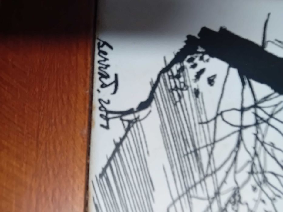 Porto Sentido Contem Painel de Azulejos caixa em madeira com livro