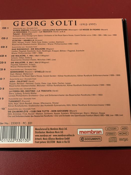 Georg Solti 10 cd set