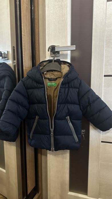 Пуховик Benetton, куртка на хлопчика 74-80