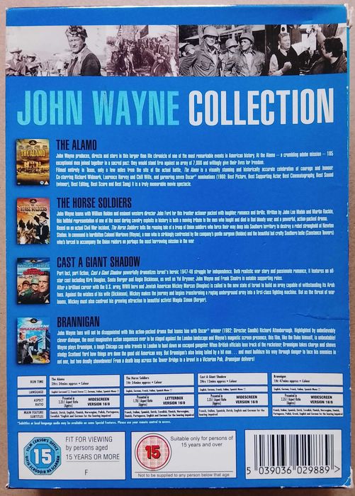 JOHN WAYNE COLLECTION DVD Edição Especial 4 Filmes Capa Cartonada