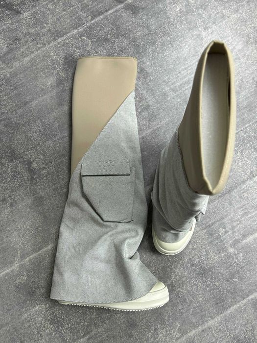 Кеди Rick Owens DRKSHDW Cargo Fetish Sneakers Milk Gray кеды