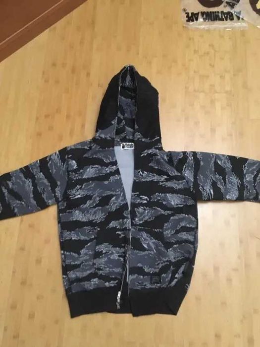 Bape Classic Embroidered Tiger Print Bape Zip-Up Hoodie (читайте опис)