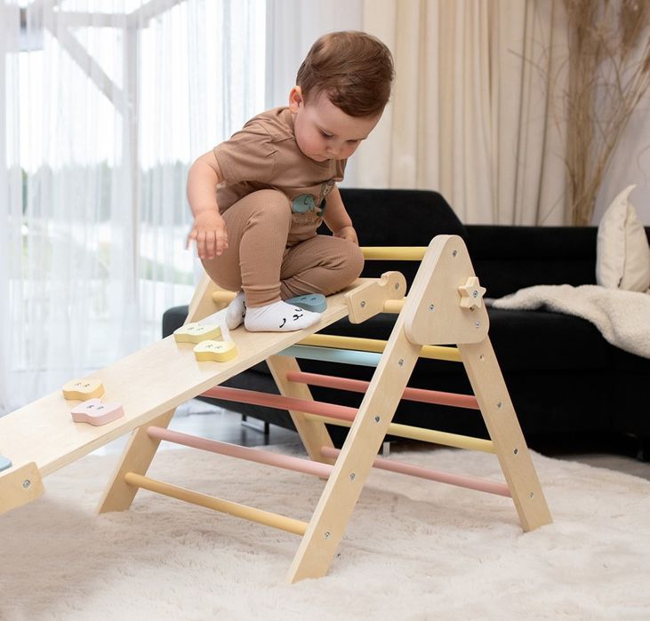 domowy plac zabaw Lama - pastelowy