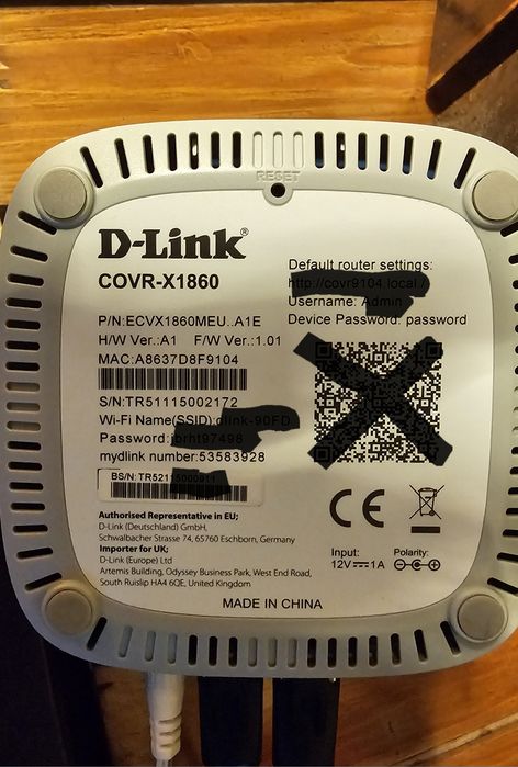 Repetidores Mesh D-Link COVR-X 1860