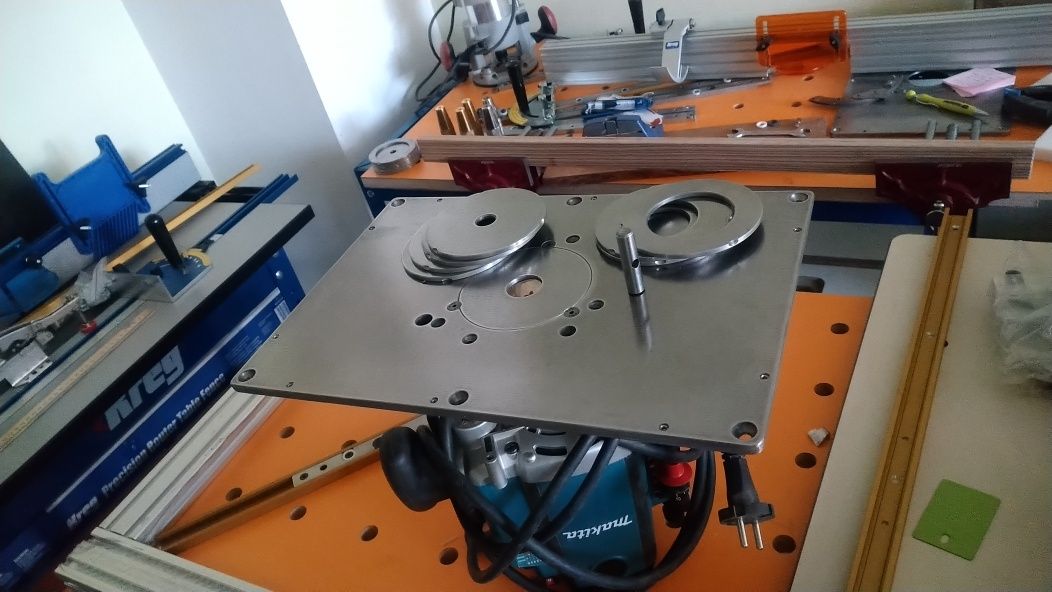 Пластина для установки фрезера makita rp 2300/01/03 в фрезерный стол: 3 ...