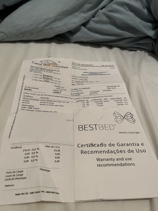 Cama colchao e estrado