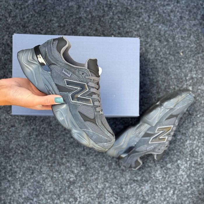 Кросівки осінні-зимові New Balance 9060 Gore-Tex Grey premium | Кроссовки чоловічі