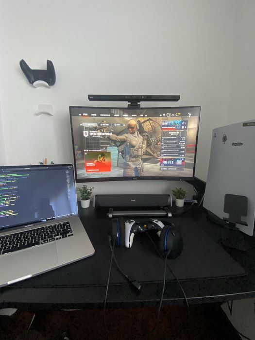 Ps5 + dualsense preto + headset