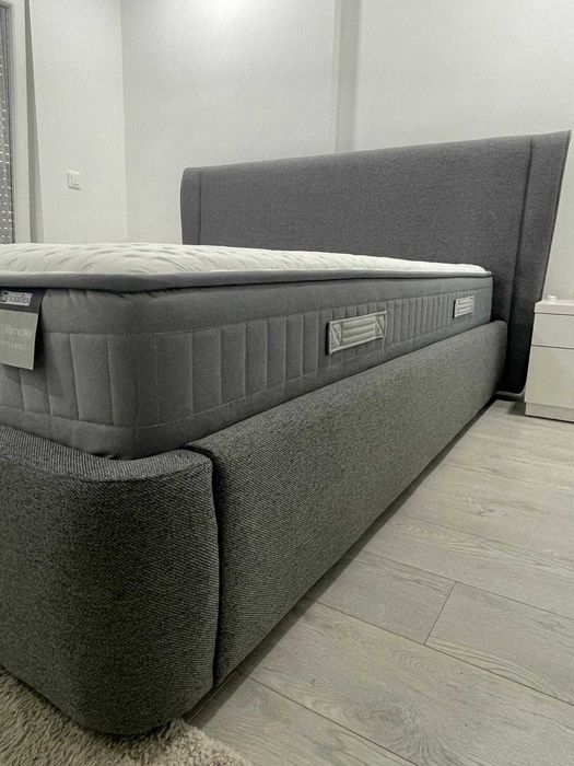 Cama Casal 200x160 + Colchão Molaflex Levity Airvex (Como Novo)