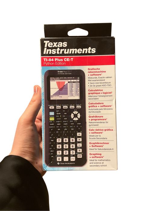 Texas Instruments TI-84 Plus Python + pudełko, dedykowana ładowarka, instrukcje