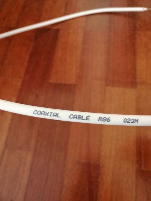 Cabo coaxial RG06, 75 metros