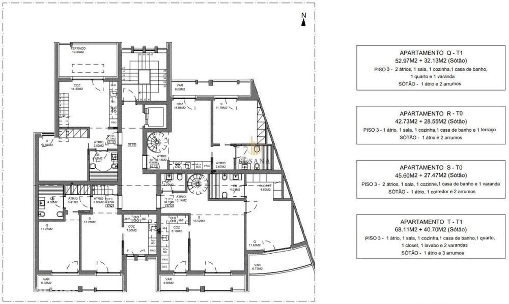 Apartamento T0 Venda em Viseu,Viseu