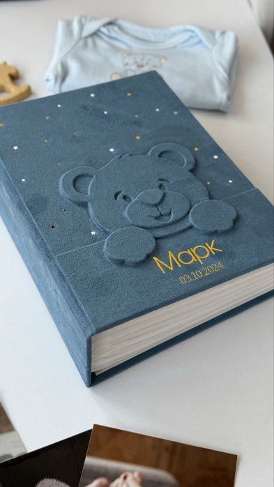 Альбом для фото / замшевий фотоальбом ручної роботи